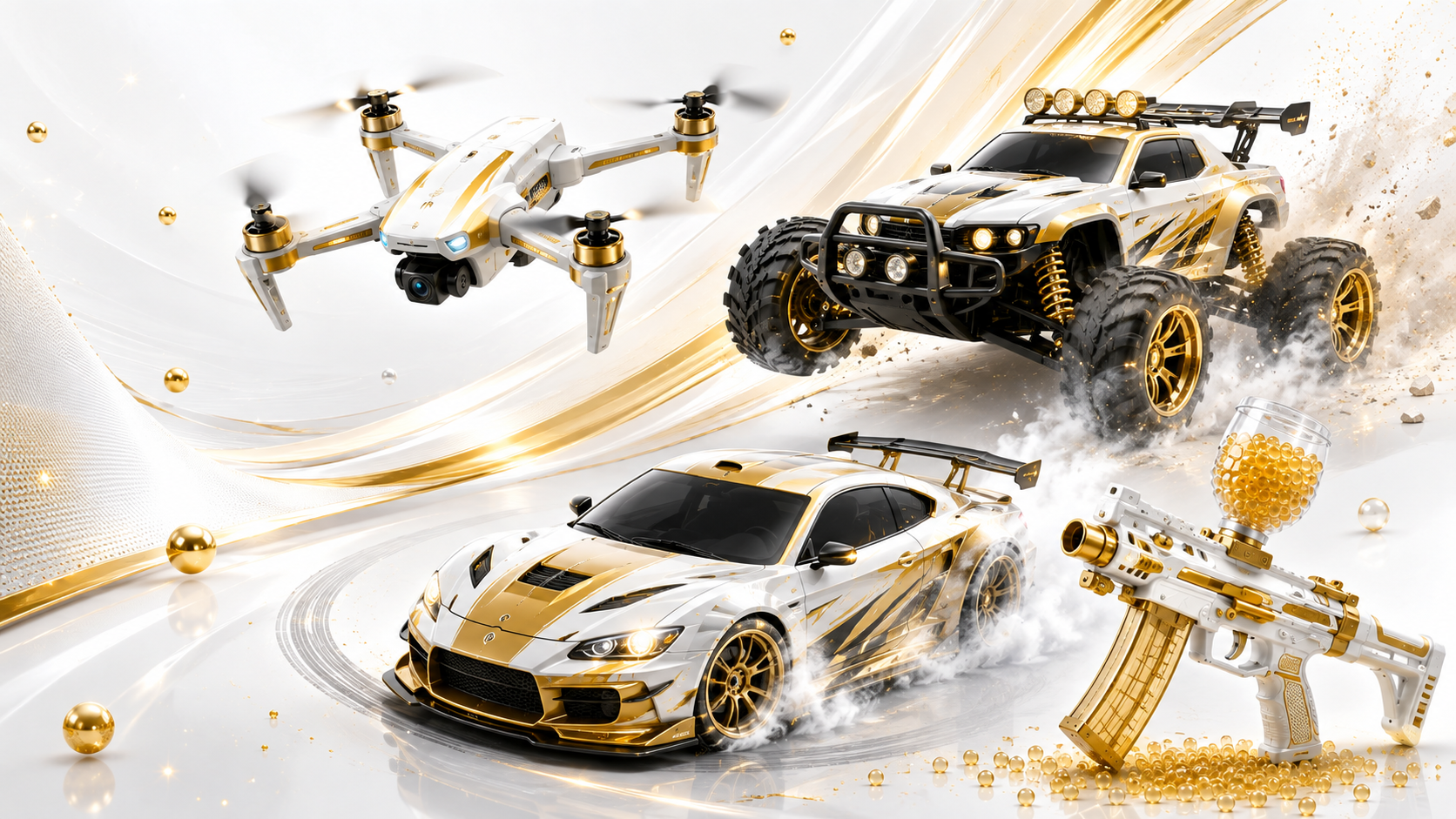 Premium RC cars, drift cars, gel blasters and licensed die cast